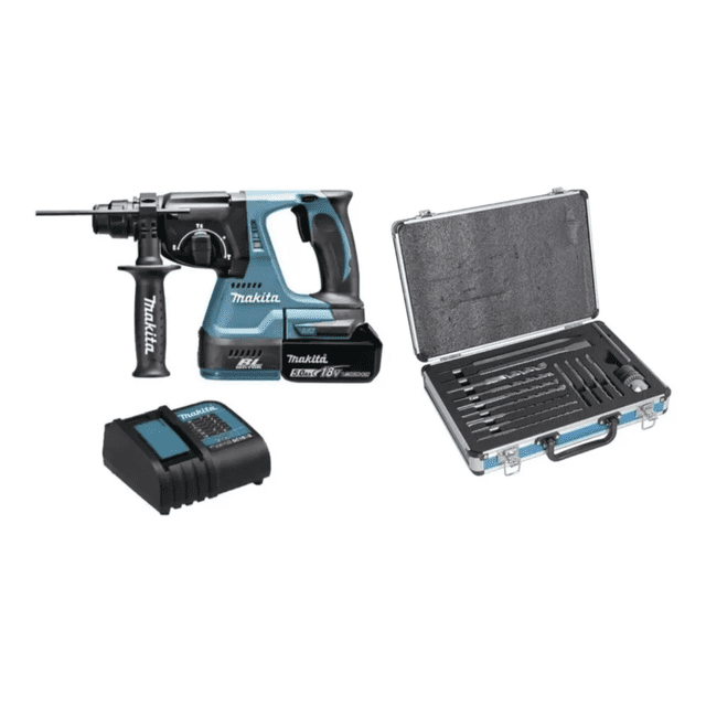 Rotomartillo Inalambrico 18V Sds Plus MAKITA DHR242STX2 negro
