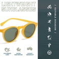 thumbnail image 3 of Gafas de sol retro literarias, gafas de sol redondas de moda europea y americana con clavos de arroz, hechas de PC, 3 of 5