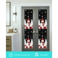 thumbnail image 6 of Black Plaid Christmas Window Privacy Film Stained Glass Window Film Decorative Windows Cover Static Windows Cling for Glass Snowman Gifts Xmas Tree Winter Snowflake Stickers for Bathroom 29.5"x118", 6 of 7