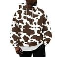 thumbnail image 2 of CONZONE Mens Casual Hoodies Long Sleeve Pullover Hoodie for Men Cow Graphic Hooded Sweatshirts With Pocket, 2 of 6