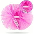 thumbnail image 3 of YOUHO Cheerleading Pom Poms with Baton Handle for Team Spirit Sports Dance Cheering Kids Adults(2 packs), 3 of 8