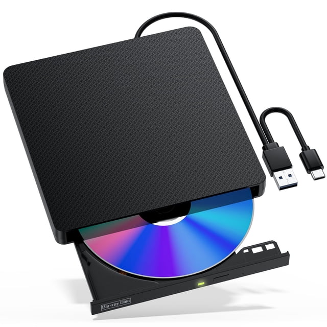 Unidad de Blu-ray externa NVOPERANG USB 3.0 y BD/DVD/CD tipo C