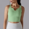 thumbnail image 2 of qolati Womens Crop Tank Tops Ribbed Sleeveless Basic Workout Tops Fitness Sports Running Yoga Shirts Tops No Padding, 2 of 7
