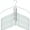 Silver, variant on Mawa by Reston Lloyd Ultra Thin Silhouette Series Non-Slip Space Saving Hanger, Style 42/FT, Set of 20, White