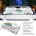 thumbnail image 5 of Bingfone Turtle And Sea Life Car Windshield Sun Shade Protector Keep Your Vehicle Cool Sun Shield Visor Cover Foldable For Car Truck Suv-Medium, 5 of 9