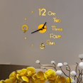 thumbnail image 5 of WXC12 DIY Wall Clock 3D Mirror Surface Sticker Home Office Decor Clock, 5 of 5