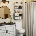 thumbnail image 4 of Estantería flotante de baño KLUVIS para pared con almacenamiento en inodoro, 4 of 8