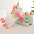 thumbnail image 5 of Peluche de unicornio gigante para niños y niñas, muñeco suave de 25-100cm, 4 colores, almohada, regalo de cumpleaños, 5 of 5