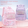thumbnail image 1 of Mochila escolar para bebé Sesame para niñas de escuela primaria, mochila para refrigerador lateral ligera de grado 1-3-6 para niños, mochila de gran capacidad., 1 of 5