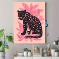thumbnail image 4 of Black Leopard Floral Canvas Wall Art, Boho Animal Print for Living Room, Bedroom, Office, Entryway and Cafe Decor, 4 of 8