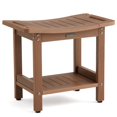 thumbnail image 1 of Taburete de ducha KaimuBench impermeable para interiores, color marrón, 1 of 7