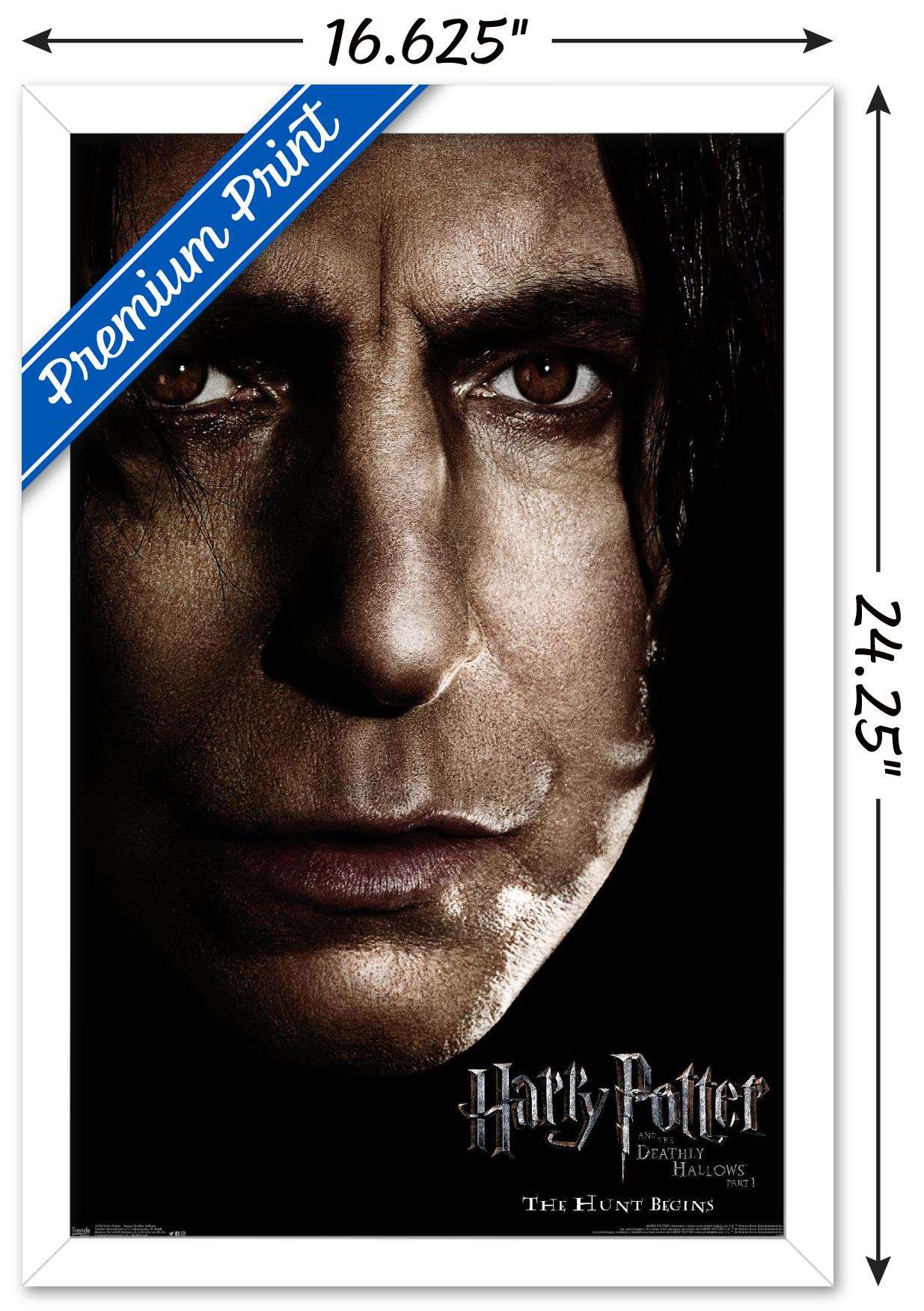 Harry Potter and the Deathly Hallows: Part 1 - Snape One Sheet Wall Poster, 14.725" x 22.375", Framed