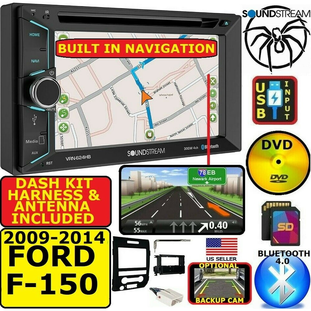 200914 FORD F150 GPS CD/DVD NAVIGATION SYSTEM BLUETOOTH USB CAR STEREO
