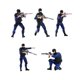 thumbnail image 5 of 5 piezas 1:64 Figuras de hombres Modelo de pequeñas Adorno de pose Escena Figuras de resina pintadas a mano Diorama Decoración de casa de muñ, 5 of 9
