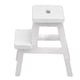 thumbnail image 4 of Taburete para casa de muñecas, 4 patas vívidas, 2 escalones, forma rectangular ligera, muebles para casa de muñecas, color blanco, 1/12, 4 of 9