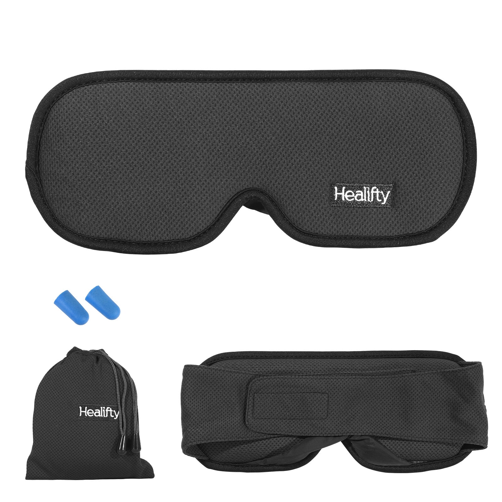 Healifty Sleep Mask 3D Contoured Eye Cover Eye Shade Blindfold with