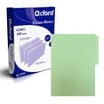 thumbnail image 1 of Fólder Manila Oxford, Tamaño Oficio, Ceja 1/2, Verde, 100% reciclado c/100, 1 of 3