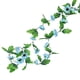 thumbnail image 5 of Guirnalda de girasol artificial de 18 cabezas, simulación de flor, vid, colgante de pared, plástico, flor falsa, ratán, azul claro seitruly HA8325-04B, 5 of 6