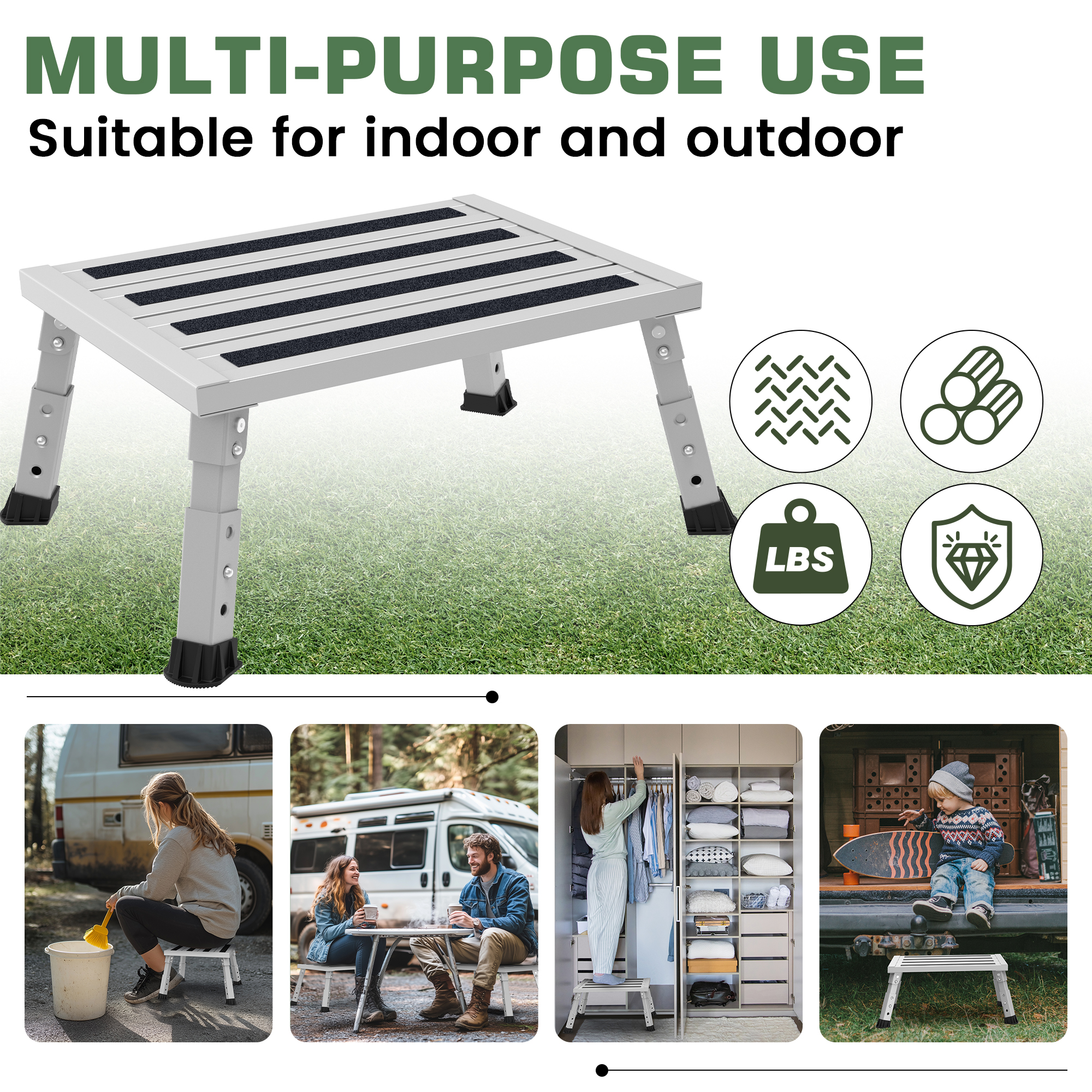 Depsunny Adjustable Aluminum RV Step Stool photo 6