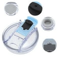 thumbnail image 3 of Unique Bargains 1 Pc Durable Tumbler Lid for Office Blue Plastic, 3 of 5