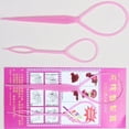 thumbnail image 3 of Plastic Magic Topsy Tail Hair Braid Ponytail Styling Maker Clip Tool Black 2pcs, 3 of 5