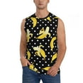thumbnail image 1 of Balery Banana Camisetas sin mangas para hombre, absorbe la humedad y protege contra el mal olor.-X-Large, 1 of 7
