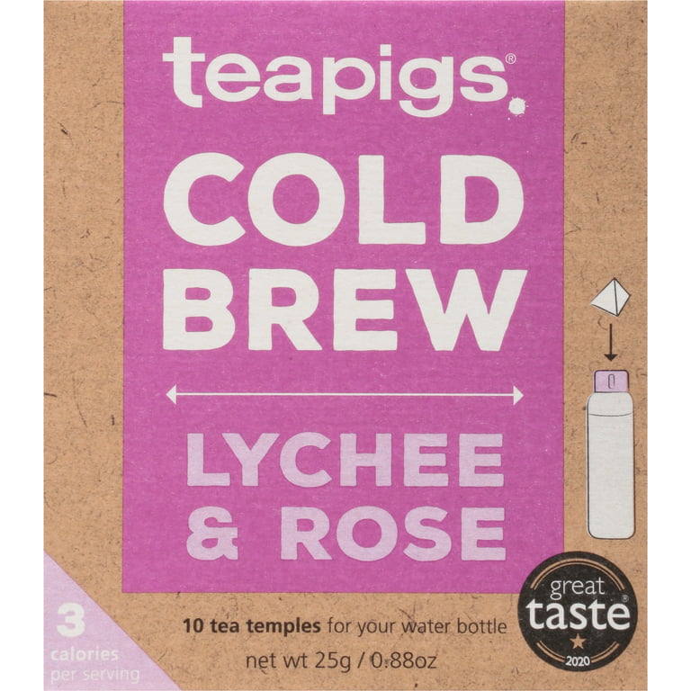 Peach & Mango Cold Brew Tea Bags, 10 count, Teapigs