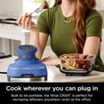 thumbnail image 5 of Restored Ninja Crispi Air Fryer, Microwave, Freezer & Dishwasher Safe, Glass Portable Cooking System, 4 QT & 6 Cup Glass Containers with Storage Lids, Easy Meals, Air Fry, Bake, Blue, 5 of 12