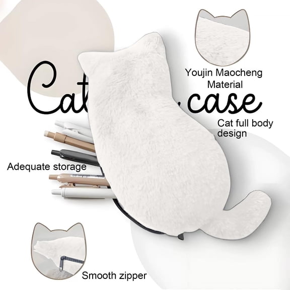 Plush Pencil Case, Cats Pencil Pouch, Pencil Case Small, Pencil Pouch Aesthetic