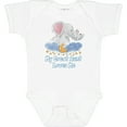 thumbnail image 3 of Inktastic My Great Aunt Loves Me Cute Elephants Clouds Moon and Stars Boys or Girls Baby Bodysuit, 3 of 5