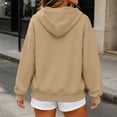 thumbnail image 5 of QQZ Relaxed Fit Zip Up Hooded Sweatshirt Women, Zip Up Sweatshirt Women, Fall Travel Gym Business Casual Daily Outfits, 5 of 6