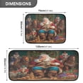 thumbnail image 3 of 2-Piece Kitchen Rugs Set Non-Slip Mats Carpet Floor for Kitchen, Bathroom (19.7"x27.6" & 19.7"x47.2") Santa Eating Cookies, 3 of 7