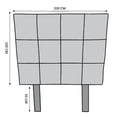 thumbnail image 4 of Cabecera Abotonada King Size El Bazar Store Roma Lino Negro Moderna, 4 of 4