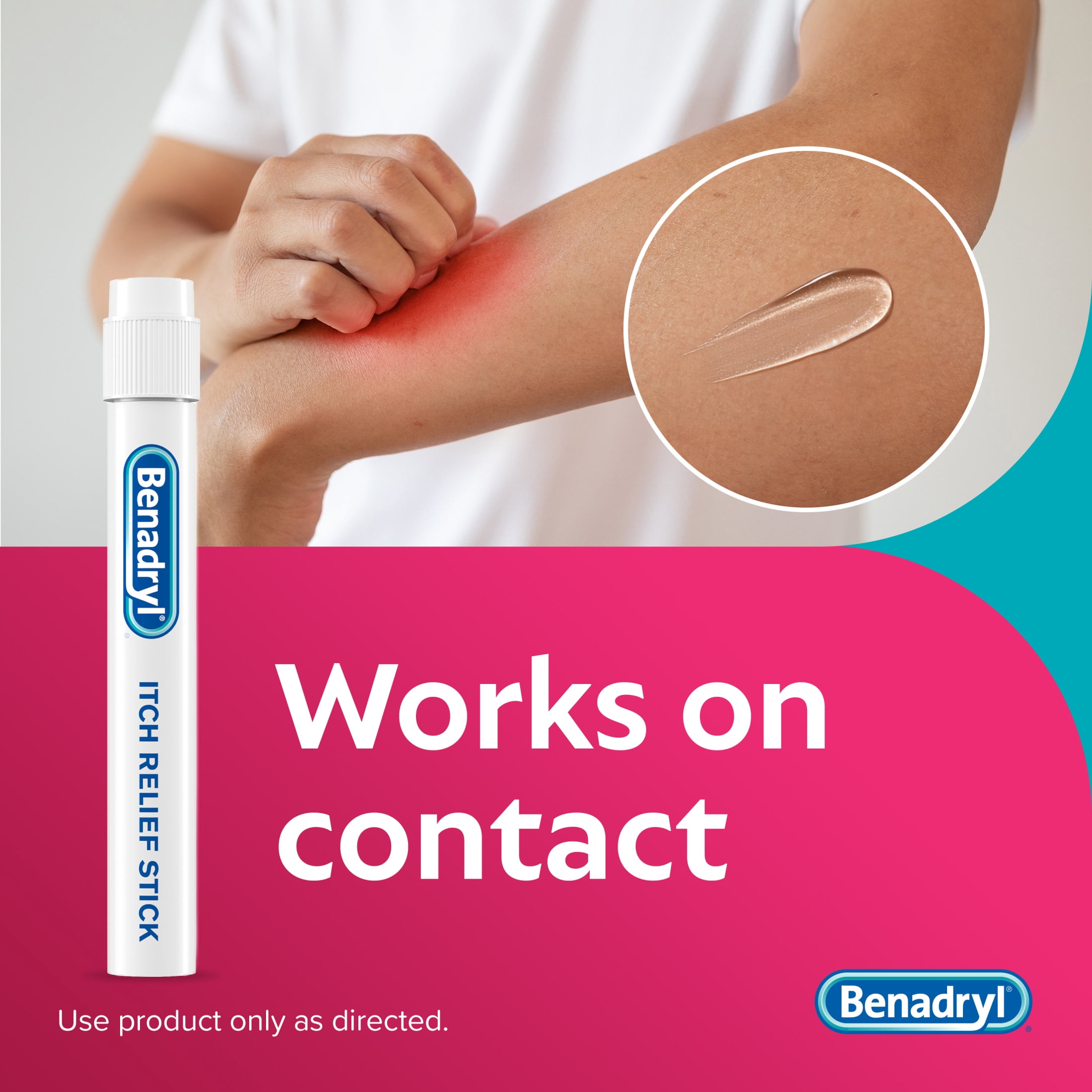 Benadryl Itch Relief Stick Extra Strength, Rashes, Insect Bites, Pocket Friendly, .47 ounces