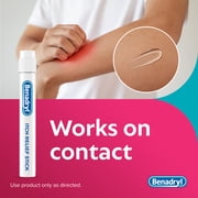 Benadryl Itch Relief Stick Extra Strength, Rashes, Insect Bites, Pocket Friendly, .47 ounces