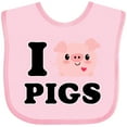 thumbnail image 3 of Inktastic I Love Pigs Boys or Girls Baby Bib, 3 of 4