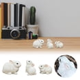 thumbnail image 2 of CJiaWei Rabbit Decorations Yard Outdoor Set Of 3 Resin Garden Rabbit Statue Yard Animal Statue Home Garden Rabbit Statue, 2 of 5