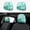 Almond Blossoms Teal, variant on 2 Pack Turquoise Peonies Universal Car Headrest Cover Elastic,Cute Stylish Car Seat Head Rest Cover Protector,Interior Front & Rear Seat Headrest Pads Decor for Cars SUV Auto