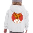 thumbnail image 7 of Staki Kids Girls Christmas Hoodies Fuzzy Fleece Sleeve Hooded Sweatshirt Xmas Holiday Hoodie Pullover Fall Winter Top Christmas Sweatshirt for Girls(White,8-10 Years), 7 of 7