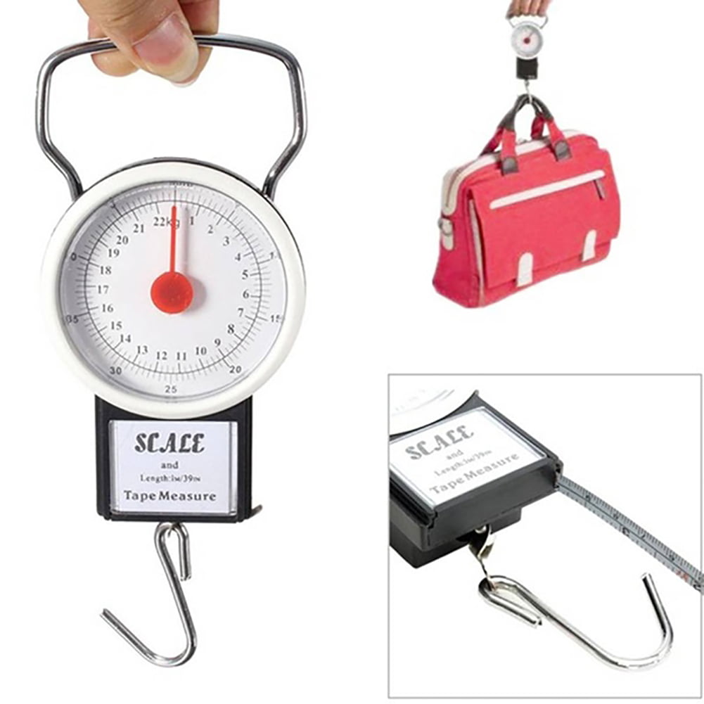 Gilroy 22KG Portable Fishing Luggage Weighting Hook Handheld Scale with Tape Measure 