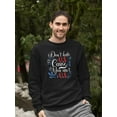thumbnail image 2 of 4Th July Independence Day Banner Sweatshirt Men -Image by Shutterstock, Male Small, 2 of 4