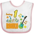 thumbnail image 3 of Inktastic Being One Rocks First Birthday Boys or Girls Baby Bib, 3 of 4