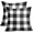 Black, variant on Fall Plaid Pillow Covers 20x20 Set of 2 Burnt Orange Gray Cream Rustic Autumn Colored Print Decorative Outdoor Pillowcases Farmhouse Throw Cushion Case Decor for Home Couch Sofa Bed