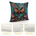 thumbnail image 4 of Shiartex Blue Owl Cartoon Throw Pillow Covers , Pillow Cases Decorative Square Pillowcases for Home Bed Sofa Living Room Farmhouse Outdoor, 4 of 5