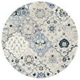 thumbnail image 4 of SAFAVIEH Glamour Charmaine Floral Wool Runner Rug, Beige/Blue, 2'3" x 8', 4 of 9