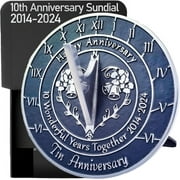 Anniversary Sundial Gift For 10th Tin Wedding Anniversary In 2024