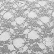 Silver Giselle STRETCH Lace 58 Inch Fabric 5 Yard Bold