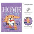 thumbnail image 2 of Magnolia Garden Home is Where You're Greeted with Love Dog 13 x 18 Inch Polyester Garden Flag, 2 of 2