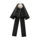 thumbnail image 5 of Broche de lazo para mujer, elegante, a la moda, regalo, cinta, lazo, accesorios para ropa Negro, 5 of 9
