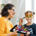 thumbnail image 6 of Mocoosy 41 Color Face Painting Kit for Kids, Non-Toxic Water Activated Face Paint Palette With Stencils, Brushes, Gems, Professional Kit for Girls & Boys, 6 of 8